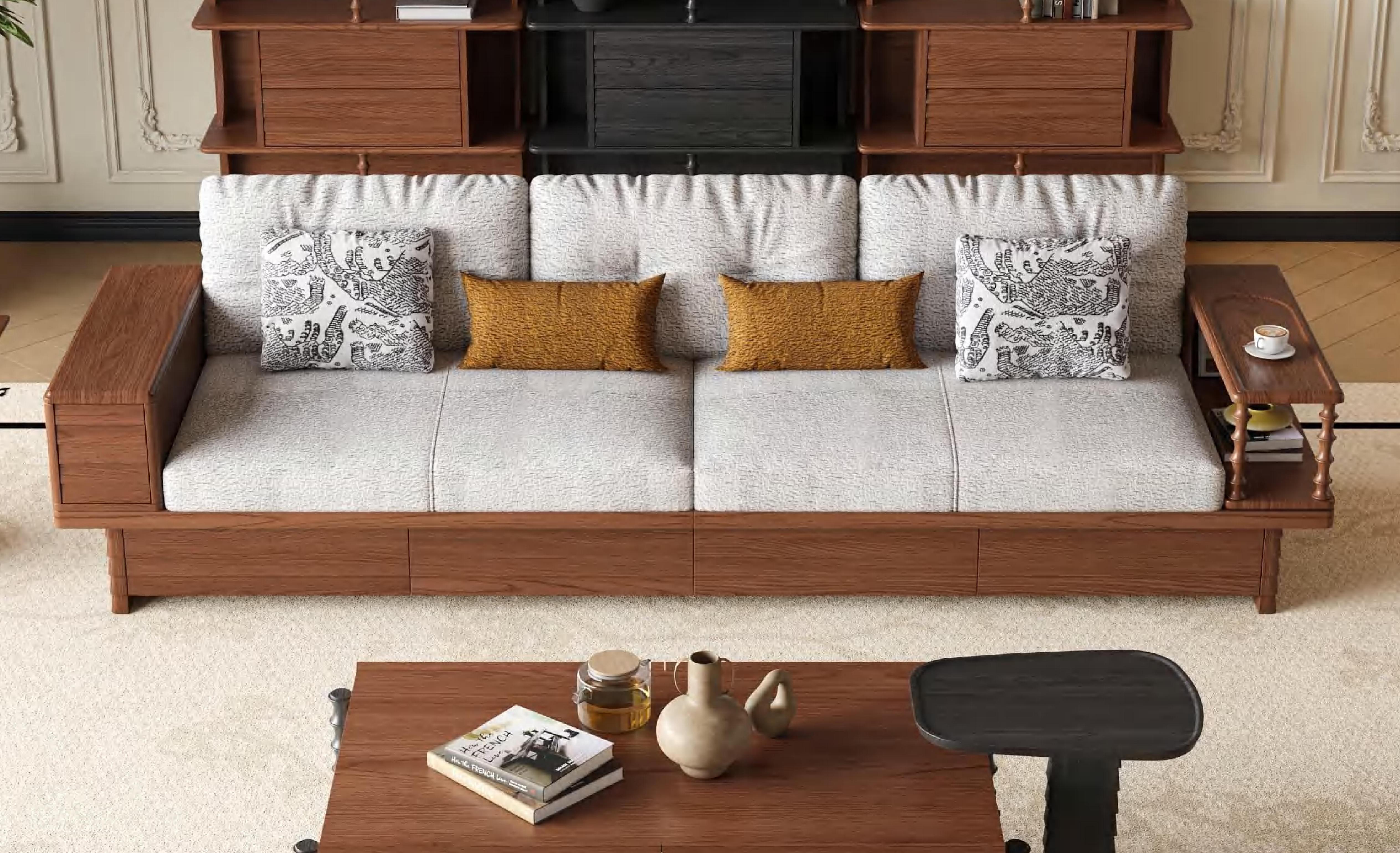 265#抽屉式高箱沙发