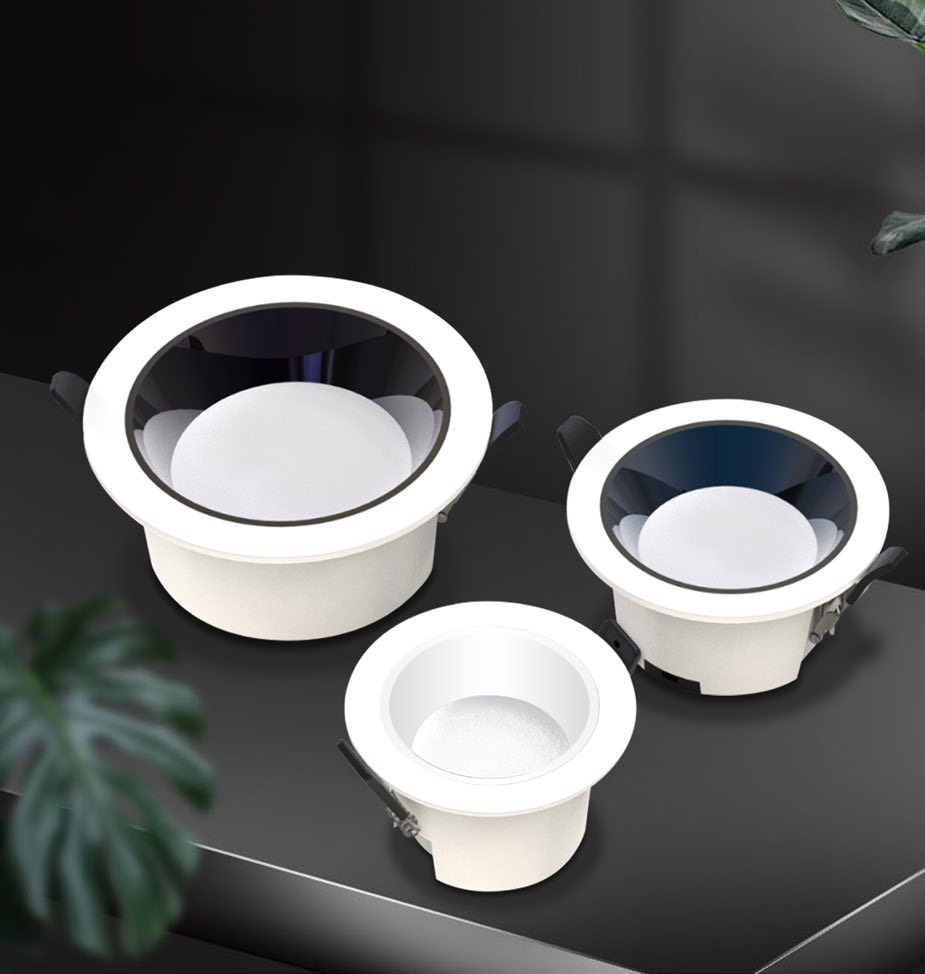 星越系列(深防眩筒灯)，白+黑#