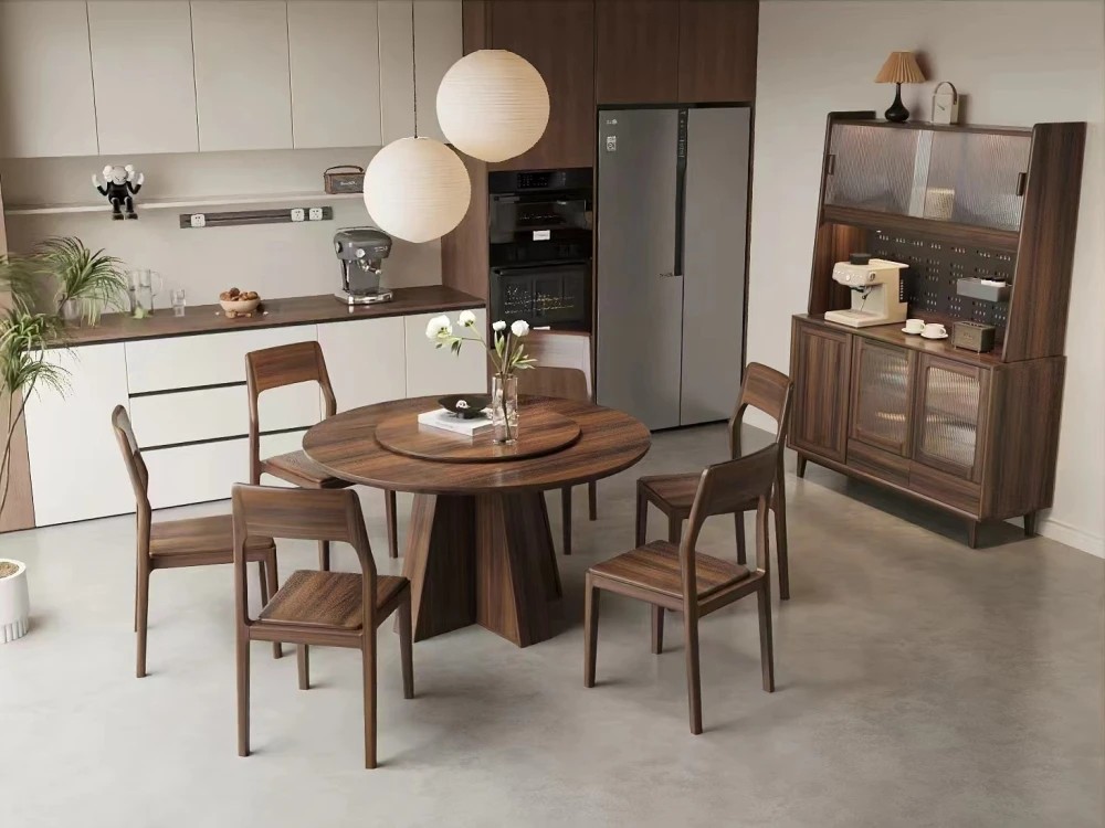 W908#圆桌+W9507#餐椅