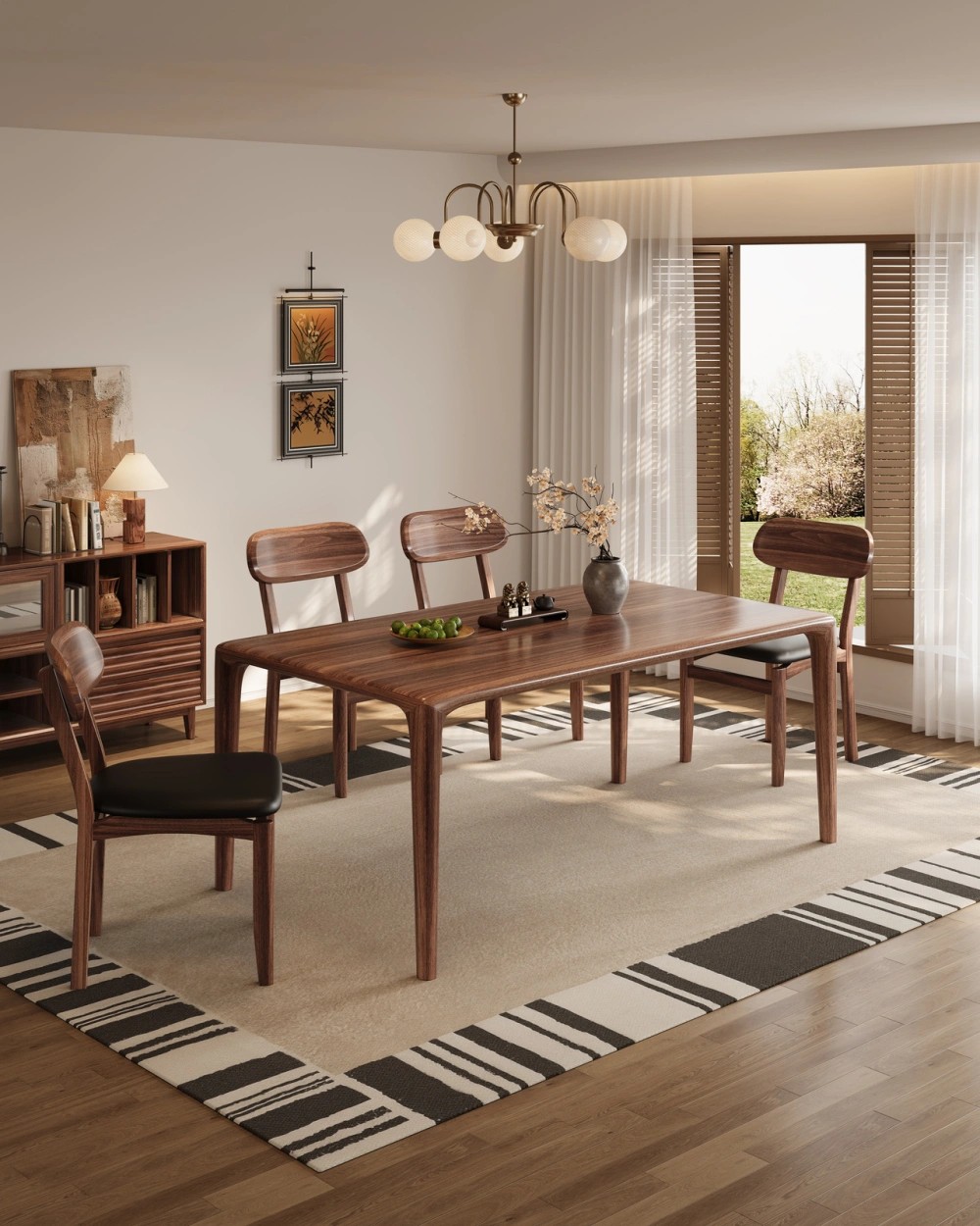 W933#餐桌+W9512#餐椅