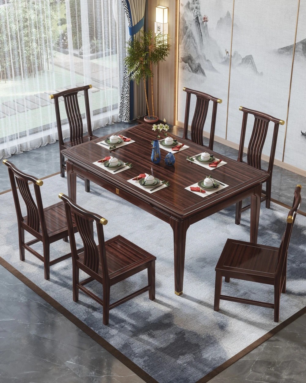 H537#方桌H538#餐椅