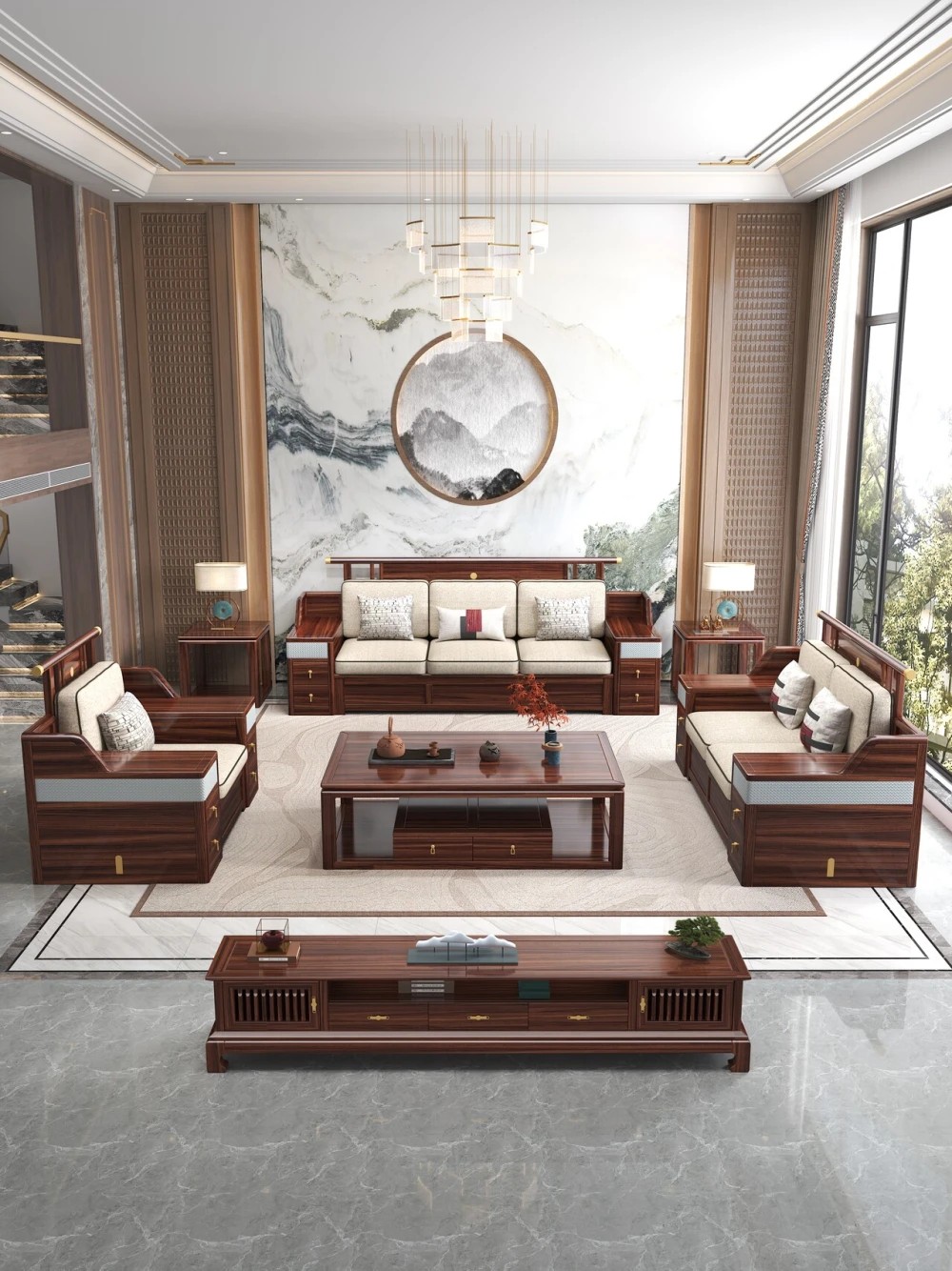 H8811#扪皮扶手沙发