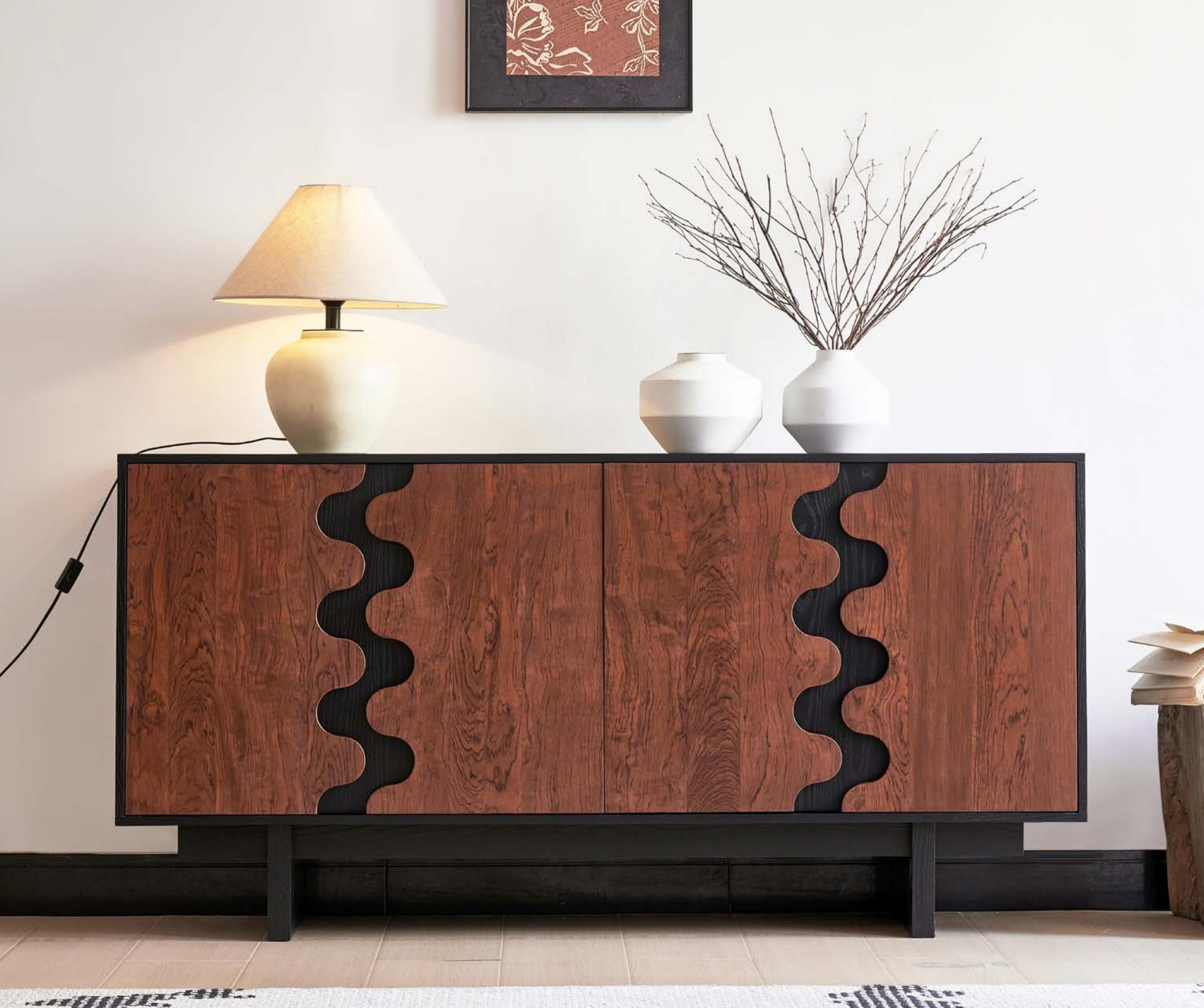 K101云端实木边柜