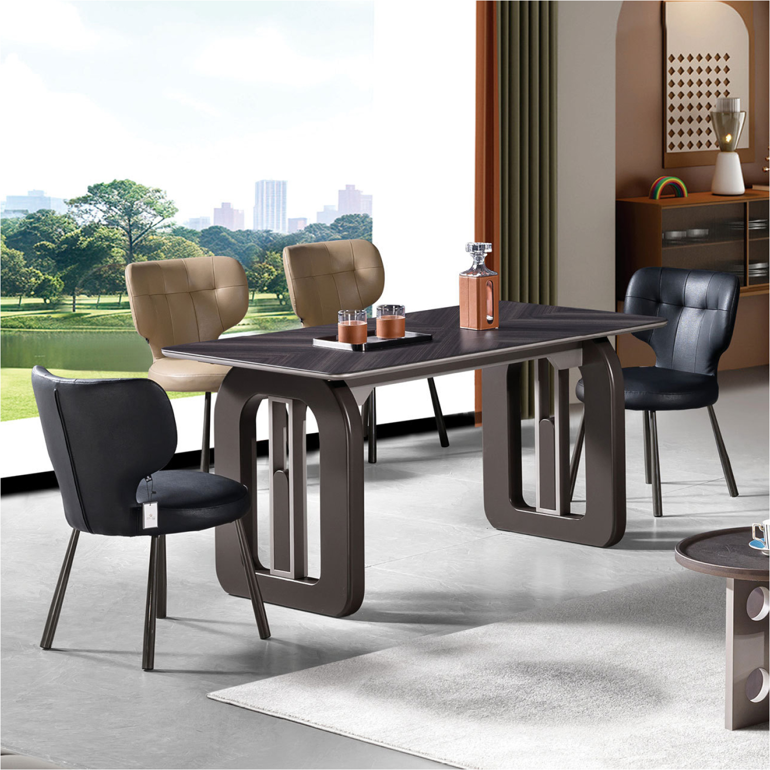 餐桌：030-2#；餐椅：370#